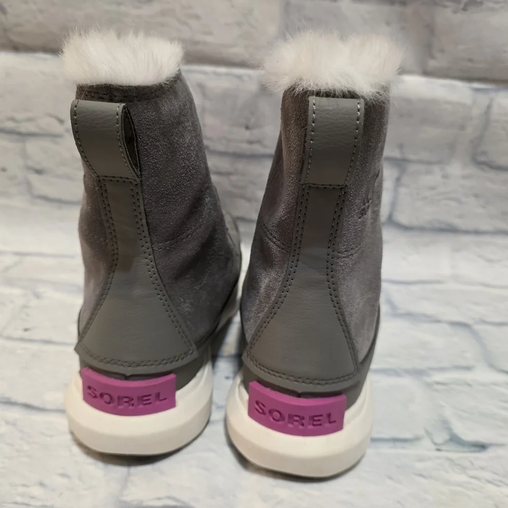 Sorel Gray and Pink Winter Boots